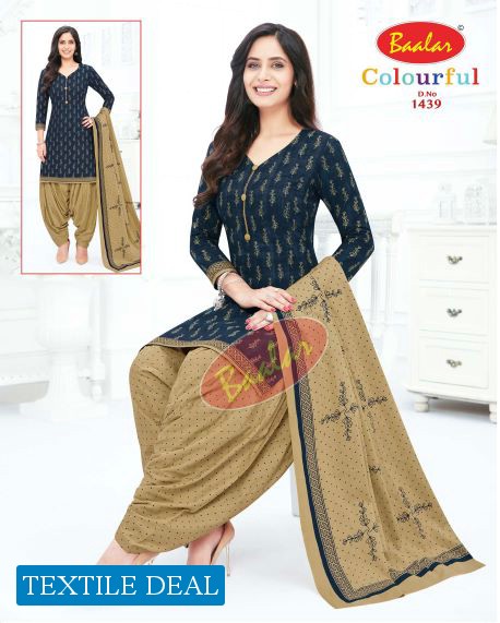 Baalar Colourful Vol-14 Wholesale Unstitched Cotton Printed Dress Material