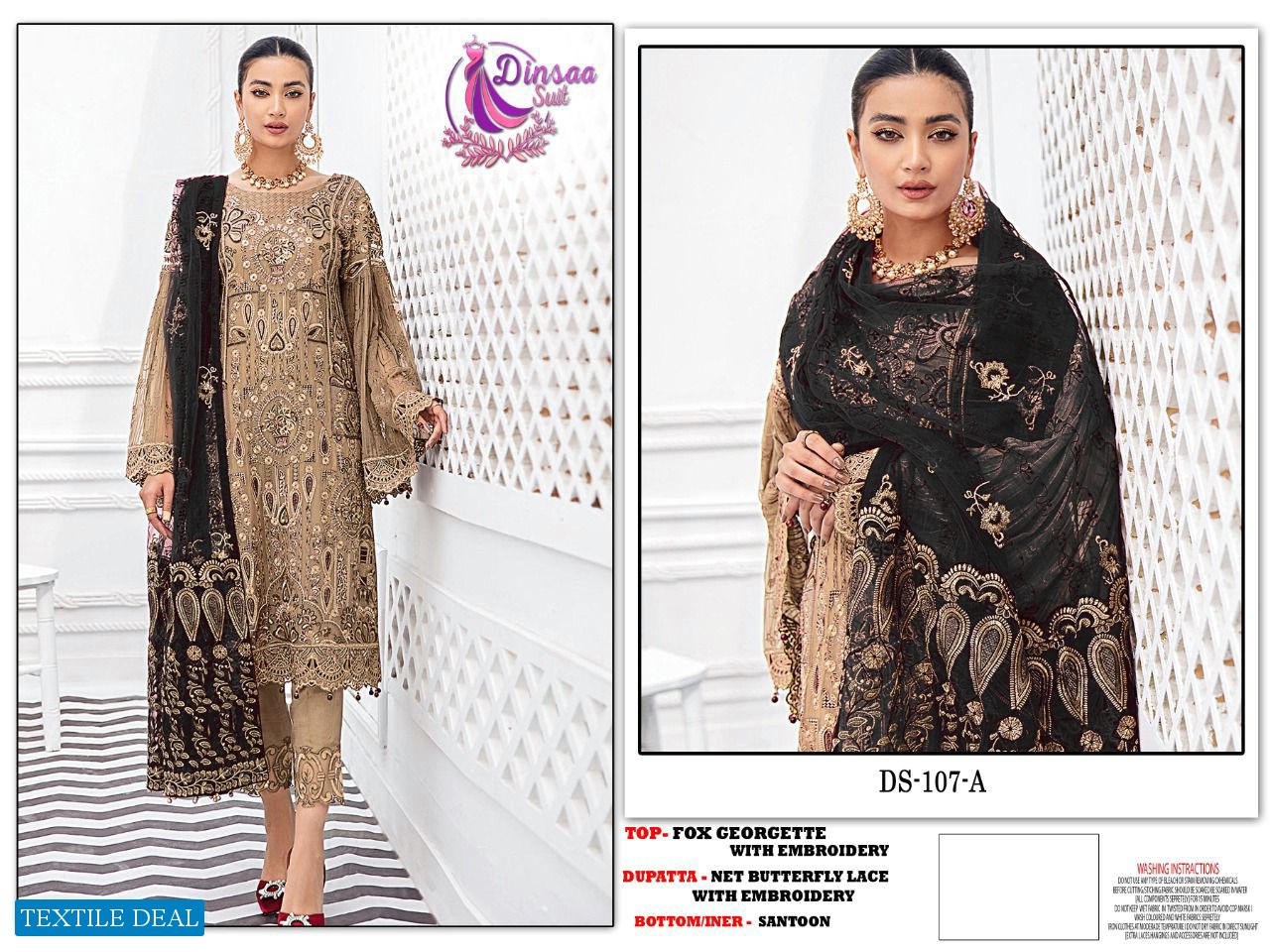 Dinsaa D.no 107 Colour Wholesale Pakistani Concept Salwar Suits