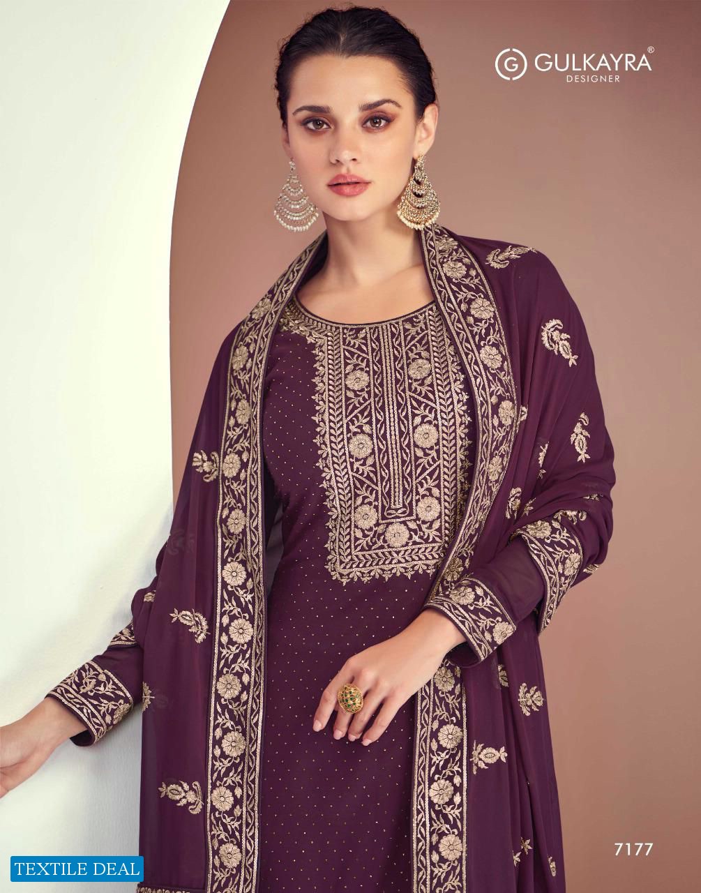 Gulkayra Dimple Wholesale Real Georgette Straight Salwar Suits Catalogs