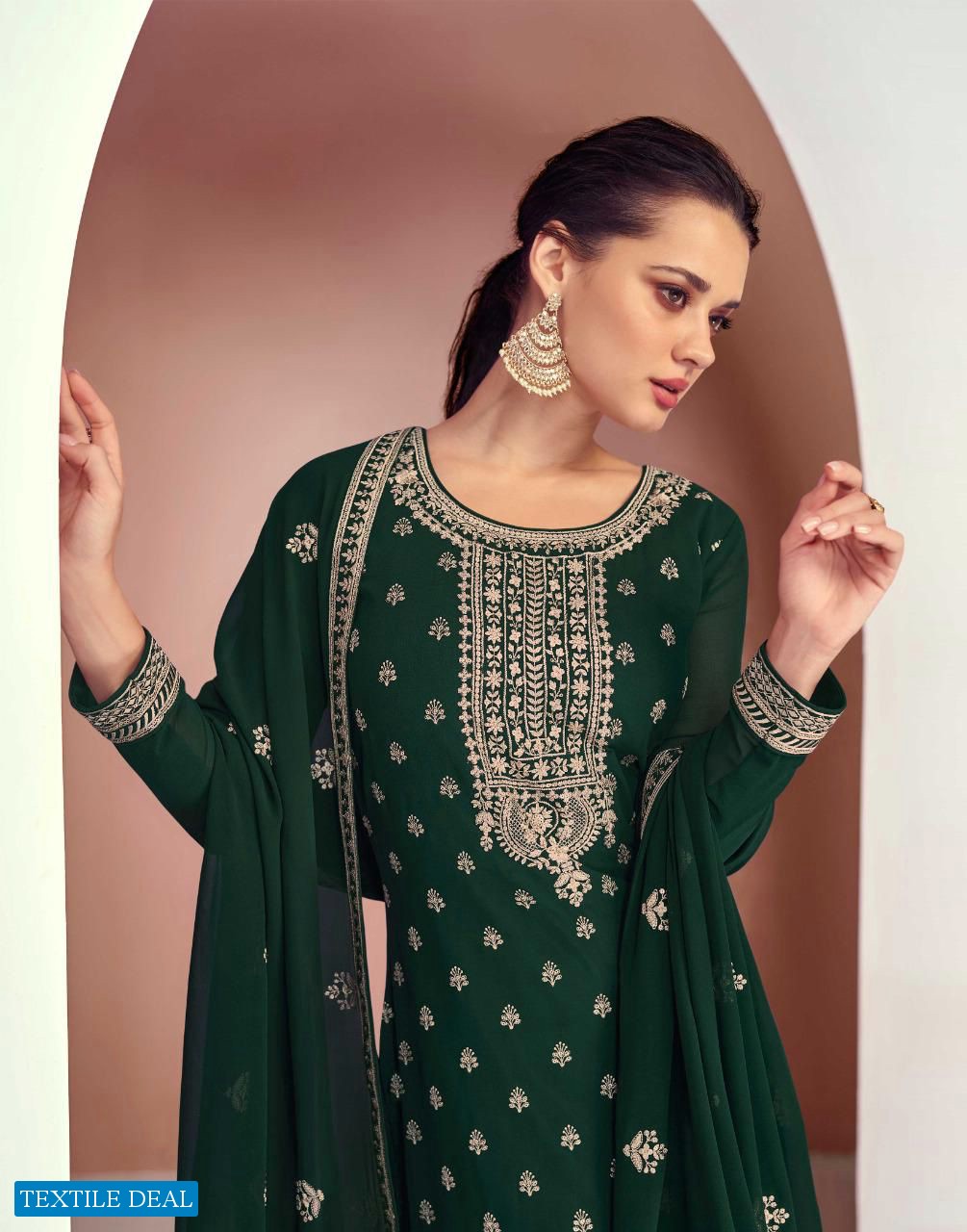 Gulkayra Dimple Wholesale Real Georgette Straight Salwar Suits Catalogs