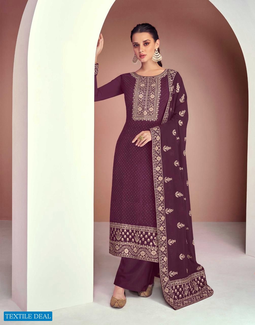 Gulkayra Dimple Wholesale Real Georgette Straight Salwar Suits Catalogs