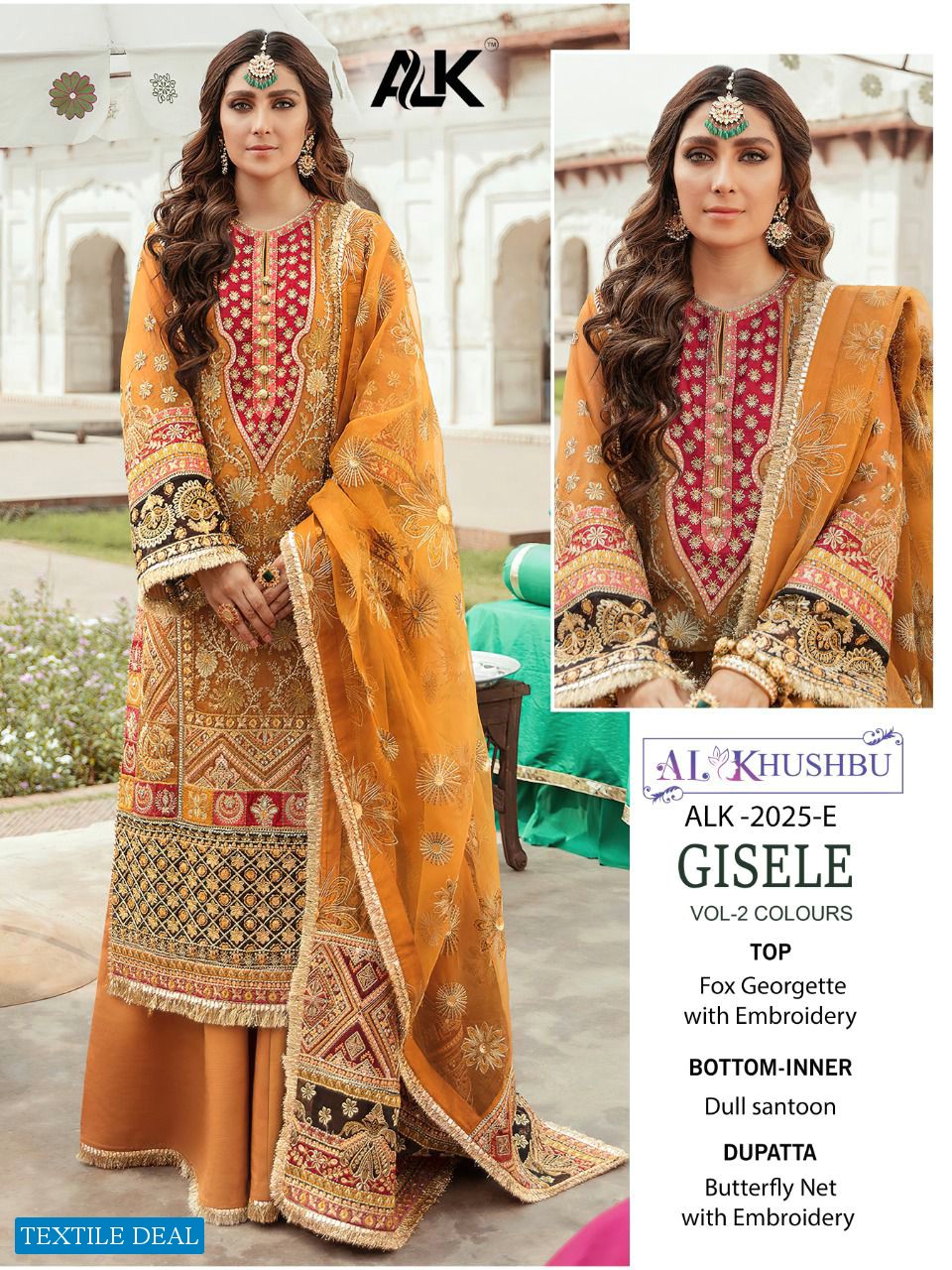 Al Khushbu GIsele Vol-2 Colours Wholesale Pakistani Concept Salwar Suits