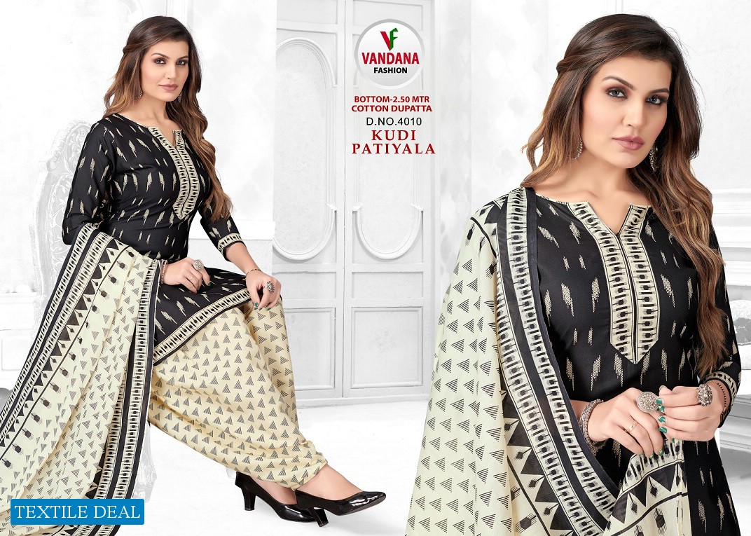 Vandana Kudi Patiyala Vol-4 Wholesale Pure Cotton Dress Material