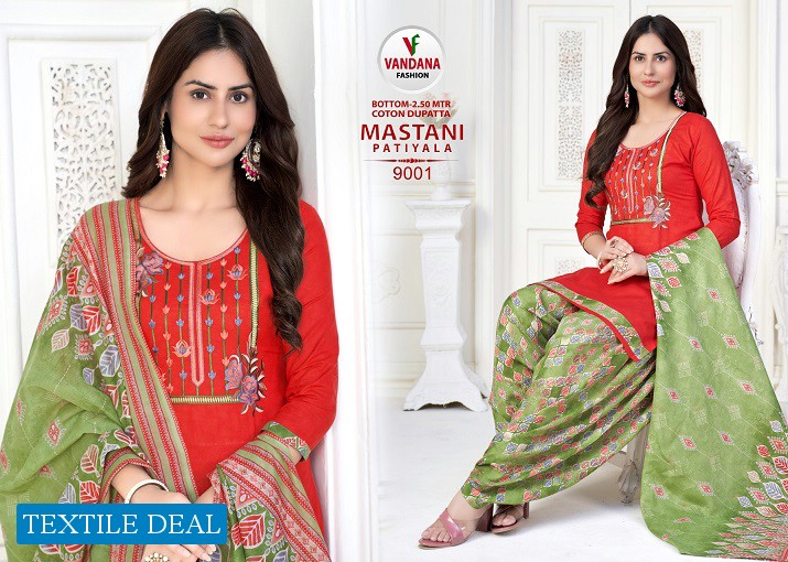 Vandana Mastani Patiyala Vol-9 Wholesale Cotton Dress Material