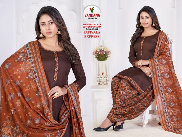 Vandana Patiyala Express Vol-12 Wholesale Pure Cotton Dress Material