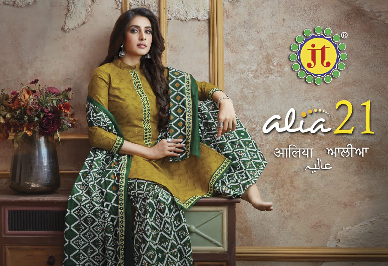 JT Alia Vol-21 Wholesale Pure Cotton Printed Dress Material