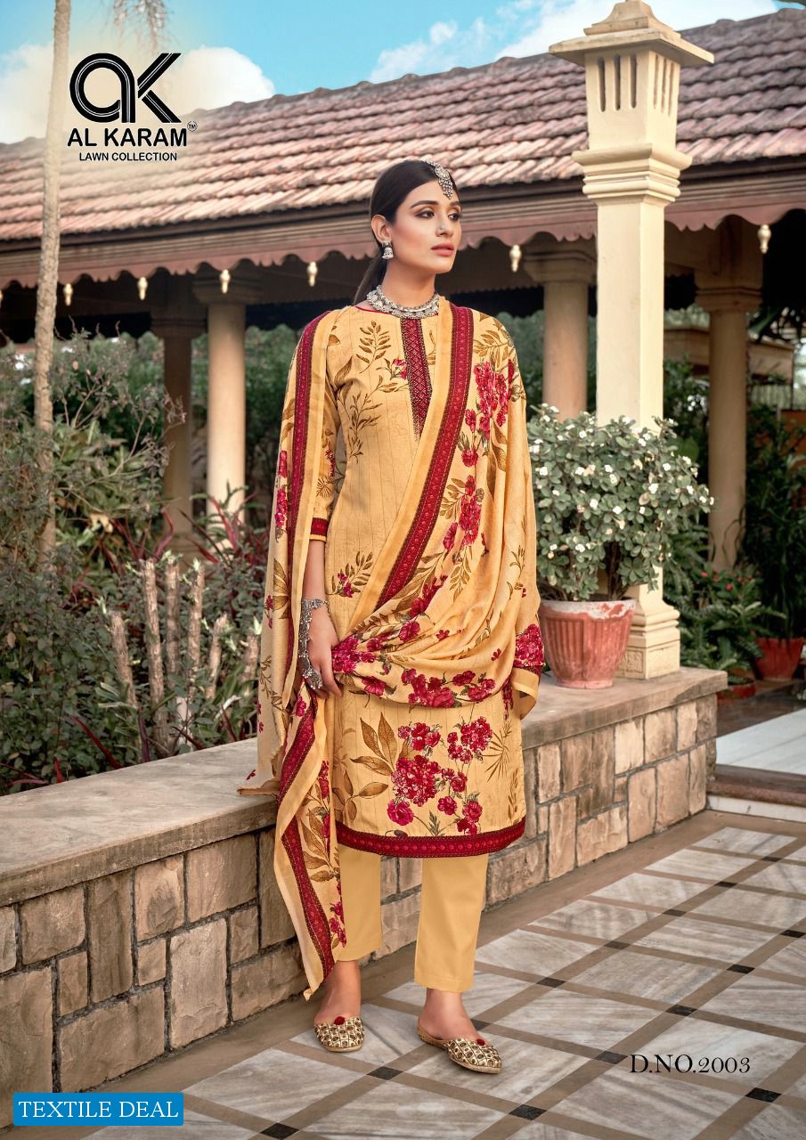 Al Karam Mahjabeen Vol-2 Wholesale Pure Soft Cotton Dress Material