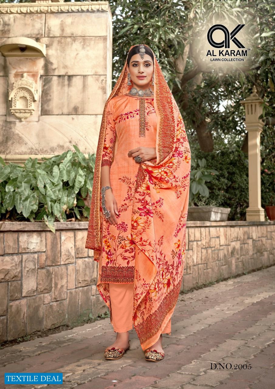 Al Karam Mahjabeen Vol-2 Wholesale Pure Soft Cotton Dress Material