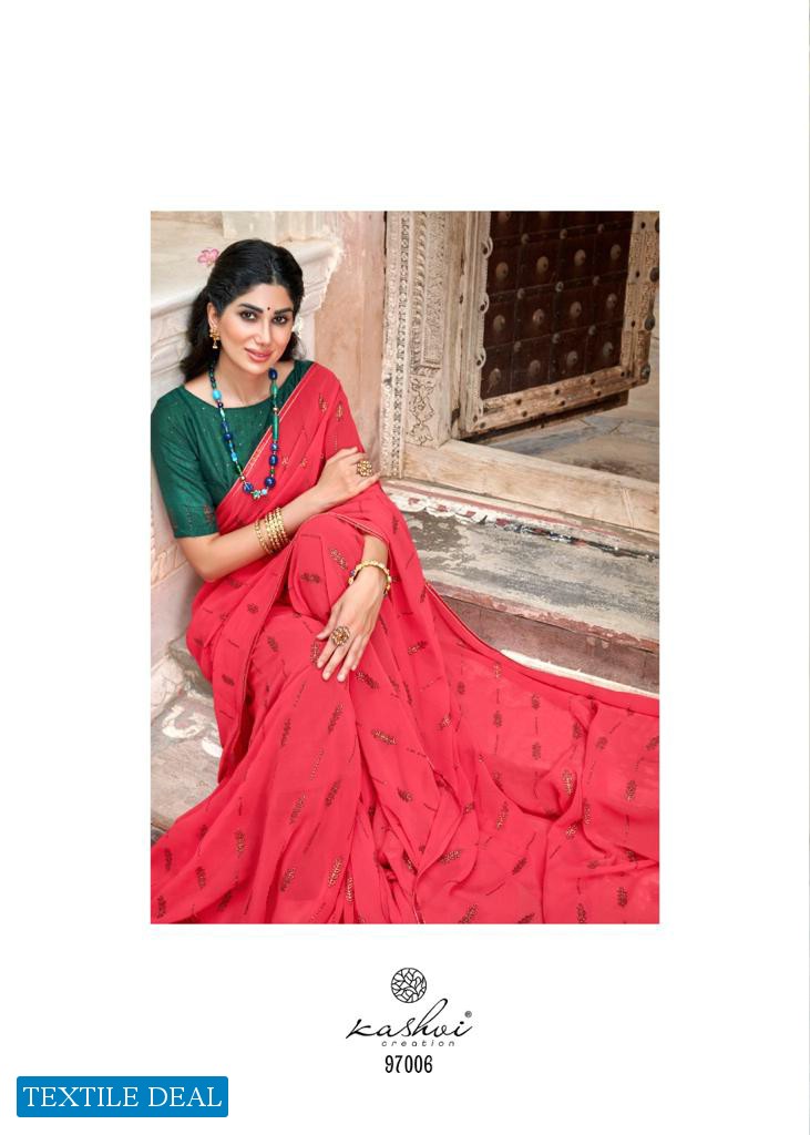 Kashvi Utsav Wholesale Georgette With Antique Copper Zari Sarees