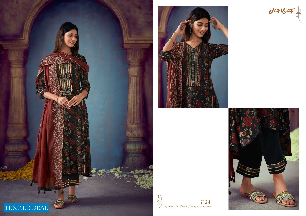 Jay VIjay Falisha Wholesale Pure Moga Silk And Gota Patti Work Salwar Suits