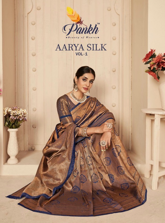 Pankh Aarya Silk Vol-1 Wholesale Kanjeevaram Soft Silk Indian Sarees