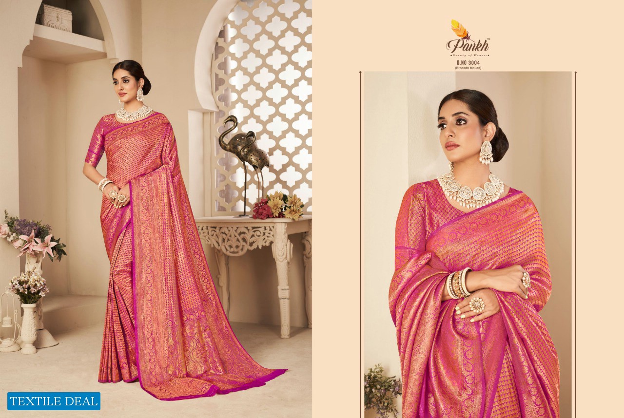 Pankh Aarya Silk Vol-1 Wholesale Kanjeevaram Soft Silk Indian Sarees