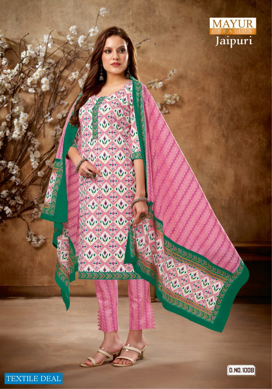 Mayur Jaipuri Vol-1 Wholesale Pure Cotton Printed Dress Material