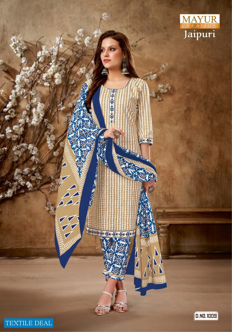 Mayur Jaipuri Vol-1 Wholesale Pure Cotton Printed Dress Material
