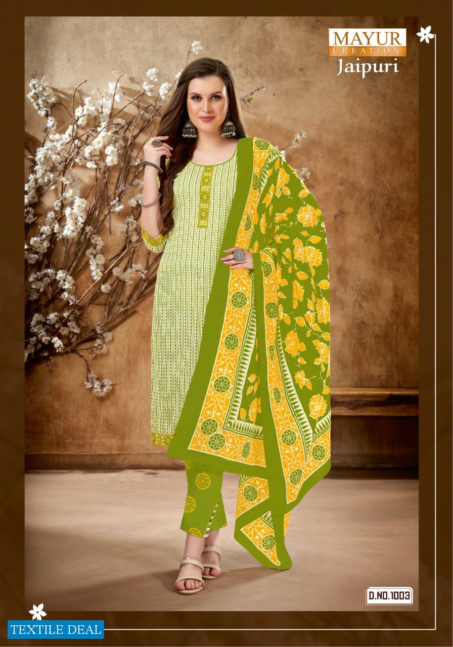 Mayur Jaipuri Vol-1 Wholesale Pure Cotton Printed Dress Material