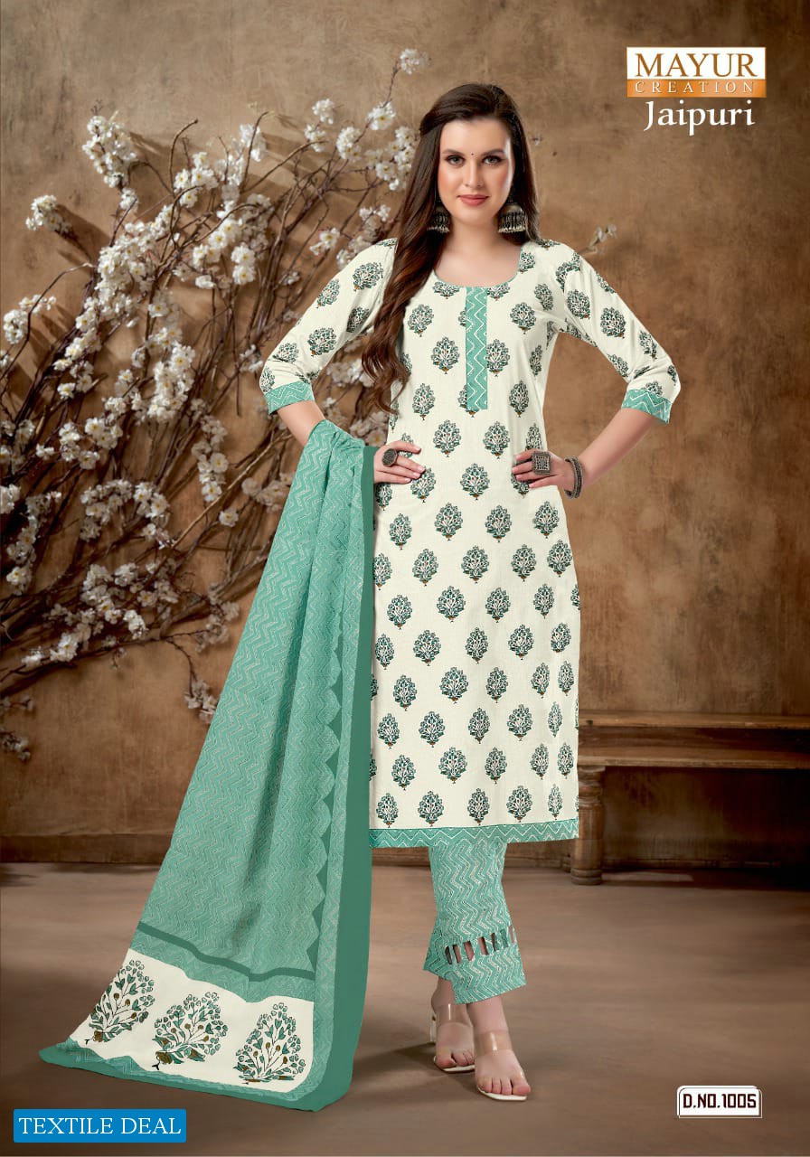 Mayur Jaipuri Vol-1 Wholesale Pure Cotton Printed Dress Material