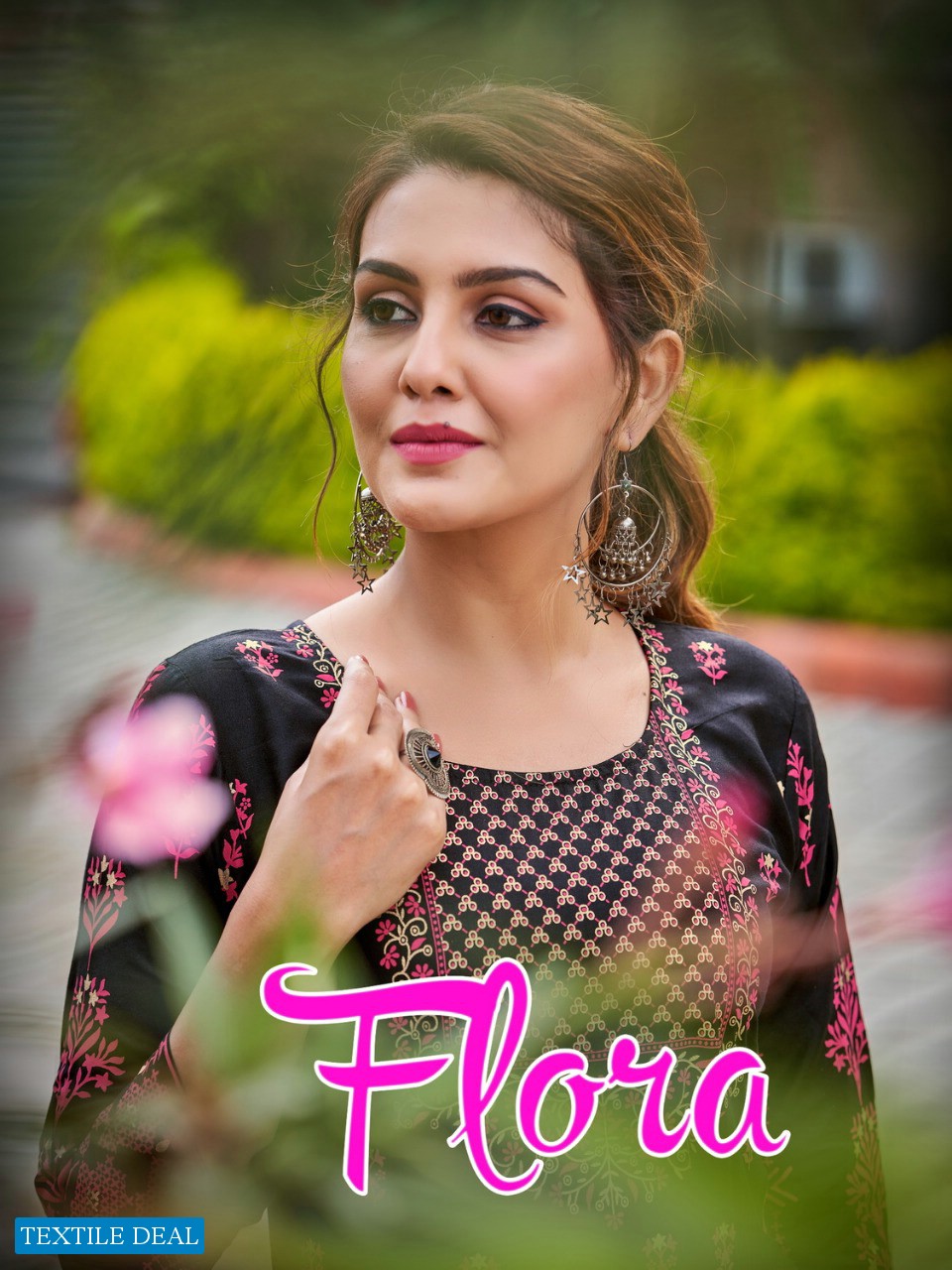 BANWERY FLORA RAYON FOIL PRINT BIG SIZE FLAIR GOWN WHOLESALER