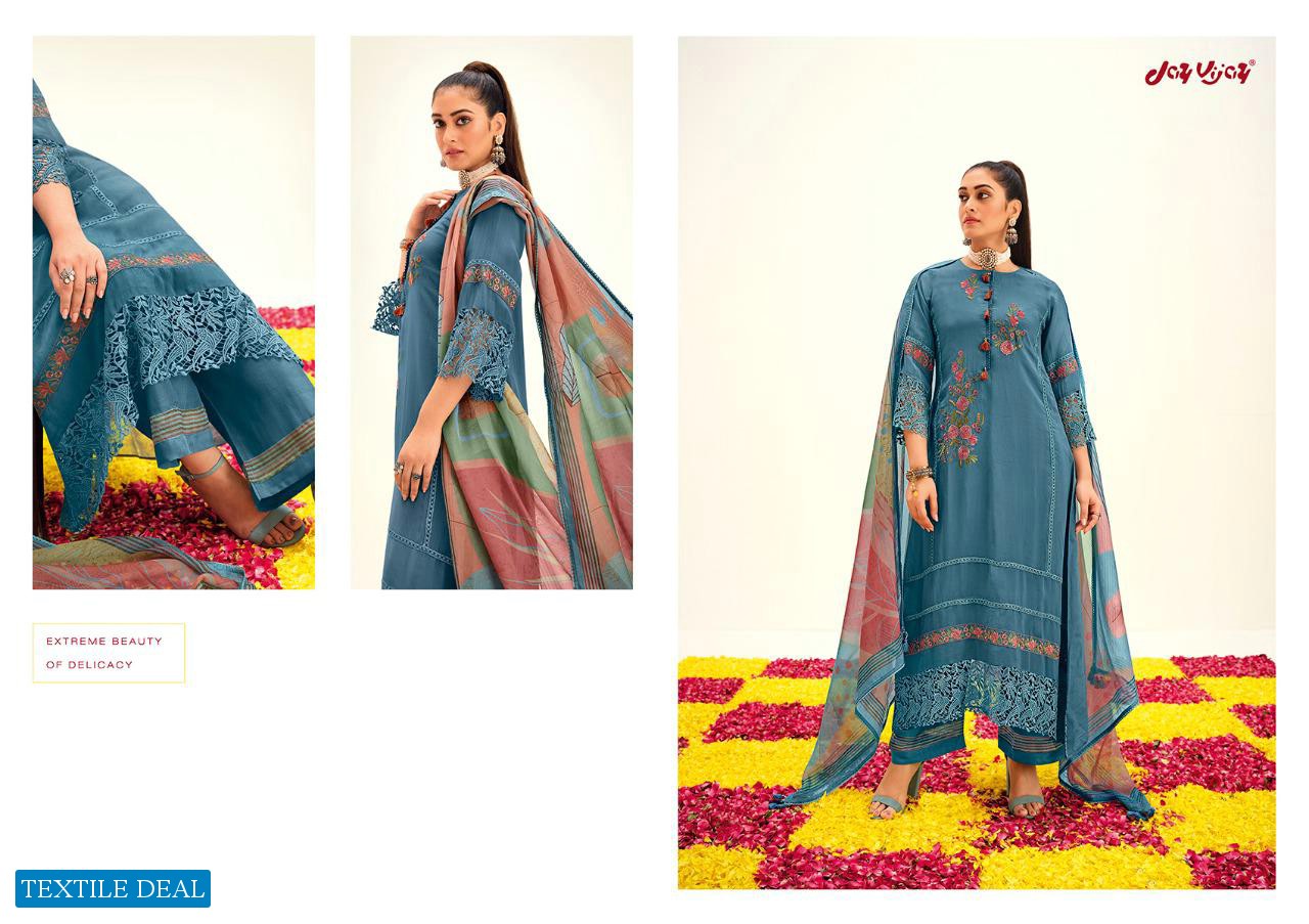 Jay Vijay Naazira Wholesale Orgenza With Work Salwar Suits