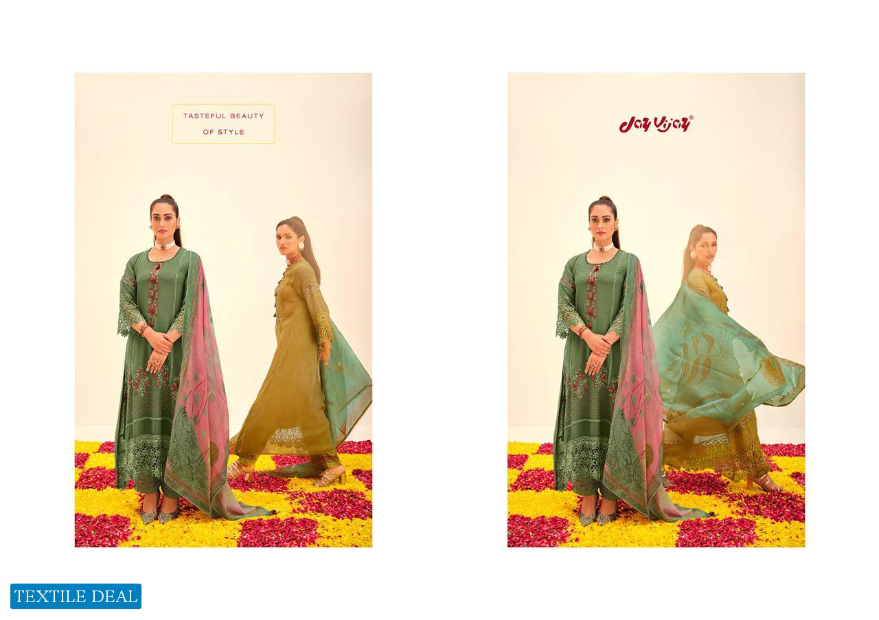 Jay Vijay Naazira Wholesale Orgenza With Work Salwar Suits