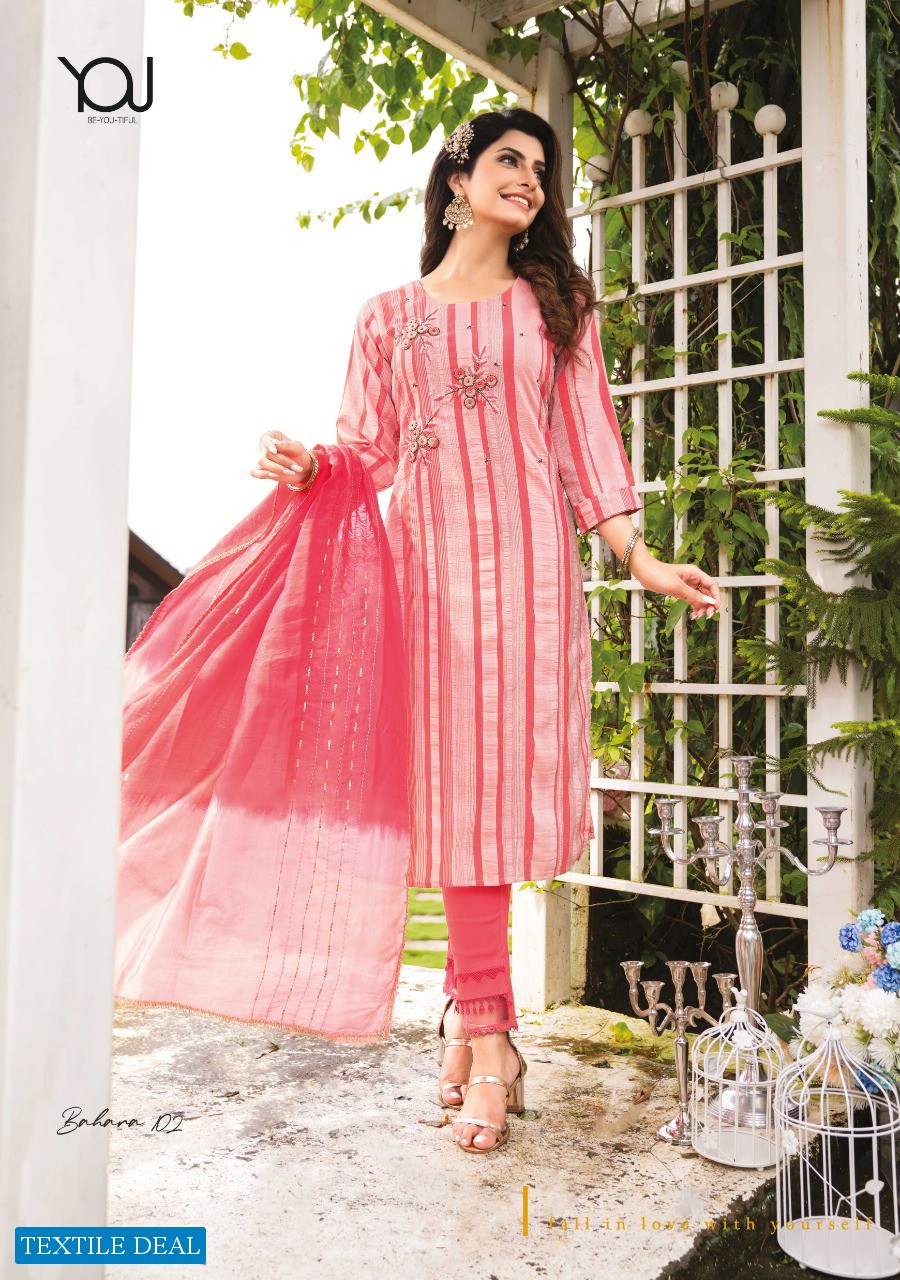 BAHARA VOL 2 BY YOU READYMADE DESIGNER KURTI WITH BOTTOM & DUPATTA