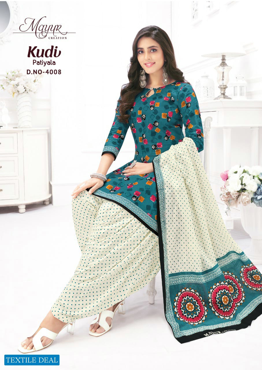 Mayur Kudi Patiyala Vol-4 Wholesale Pure Cotton Printed Dress Material