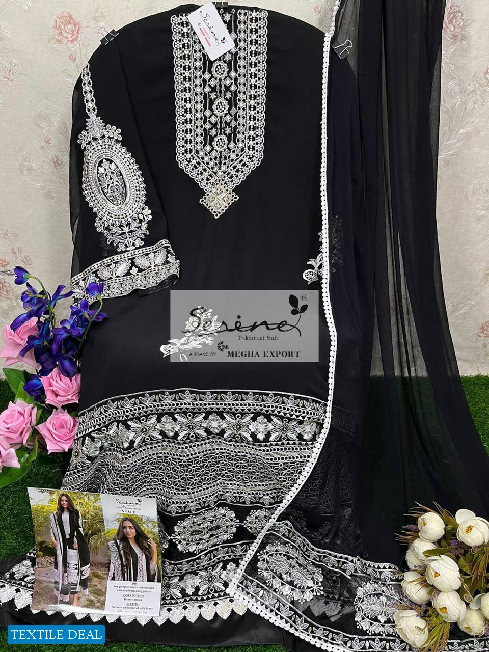 SERINE MEGHA EXPORTS S-84 GEORGETTE DESIGNER PAKISTANI SUITS