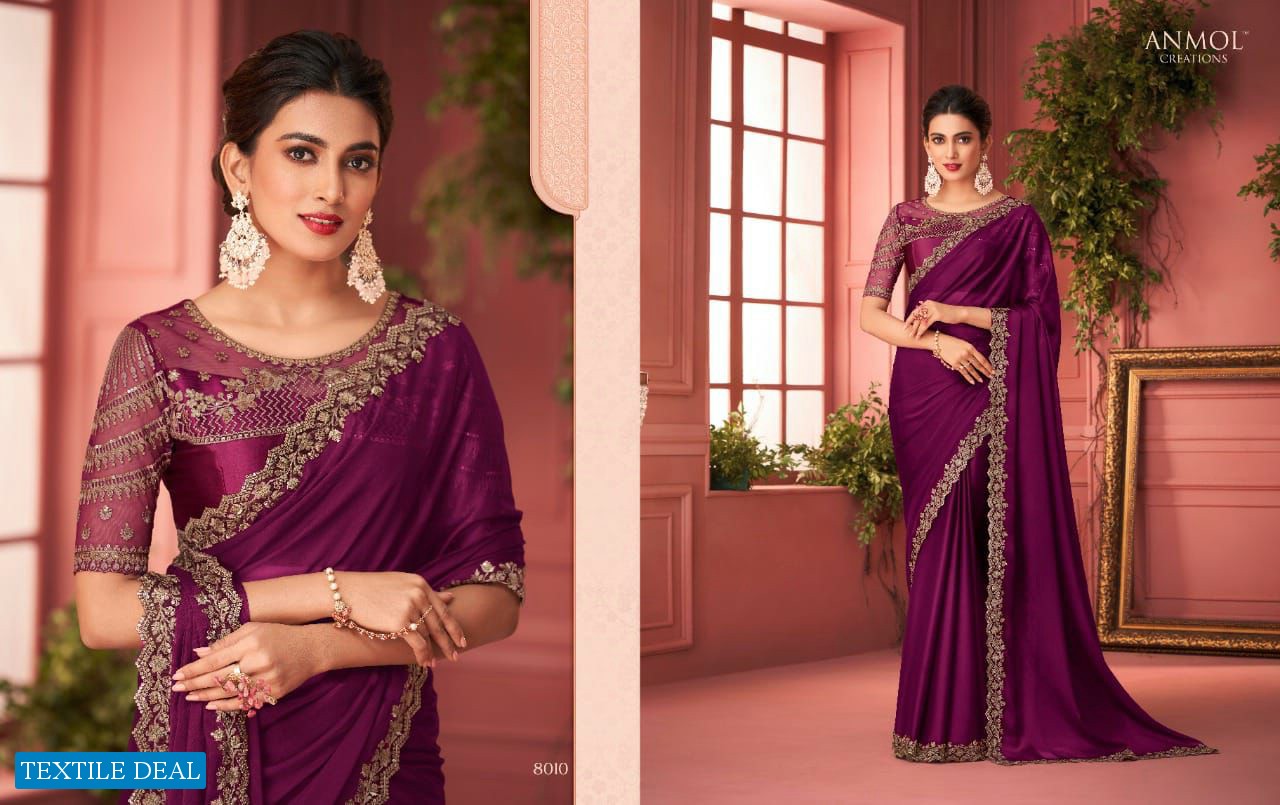 ANMOL EXOTIQUE VOL 2 8001-8016 SERIES INDIAN HEAVY WORK FANCY SAREES EXPORTS