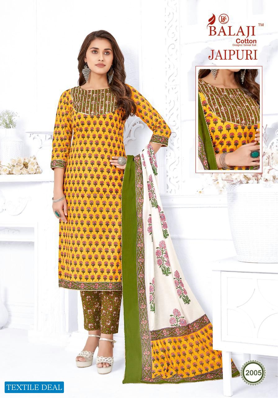 Balaji Jaipuri Vol-2 Wholesale Heavy Lawn Printed Dress Material
