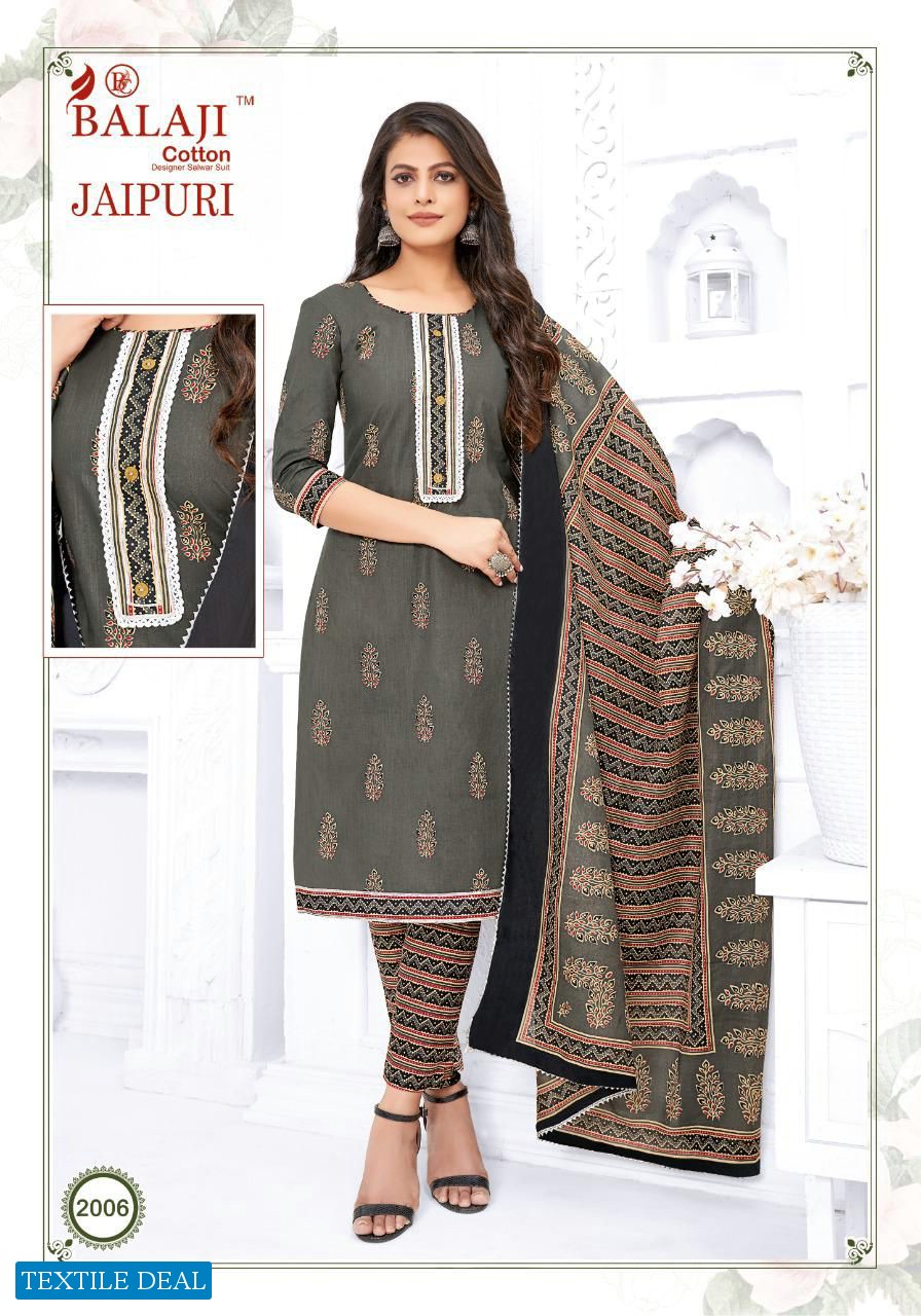 Balaji Jaipuri Vol-2 Wholesale Heavy Lawn Printed Dress Material