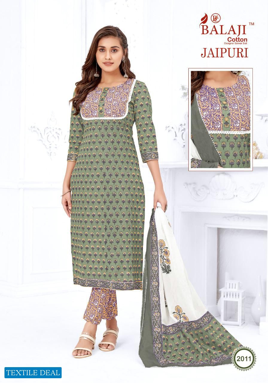 Balaji Jaipuri Vol-2 Wholesale Heavy Lawn Printed Dress Material