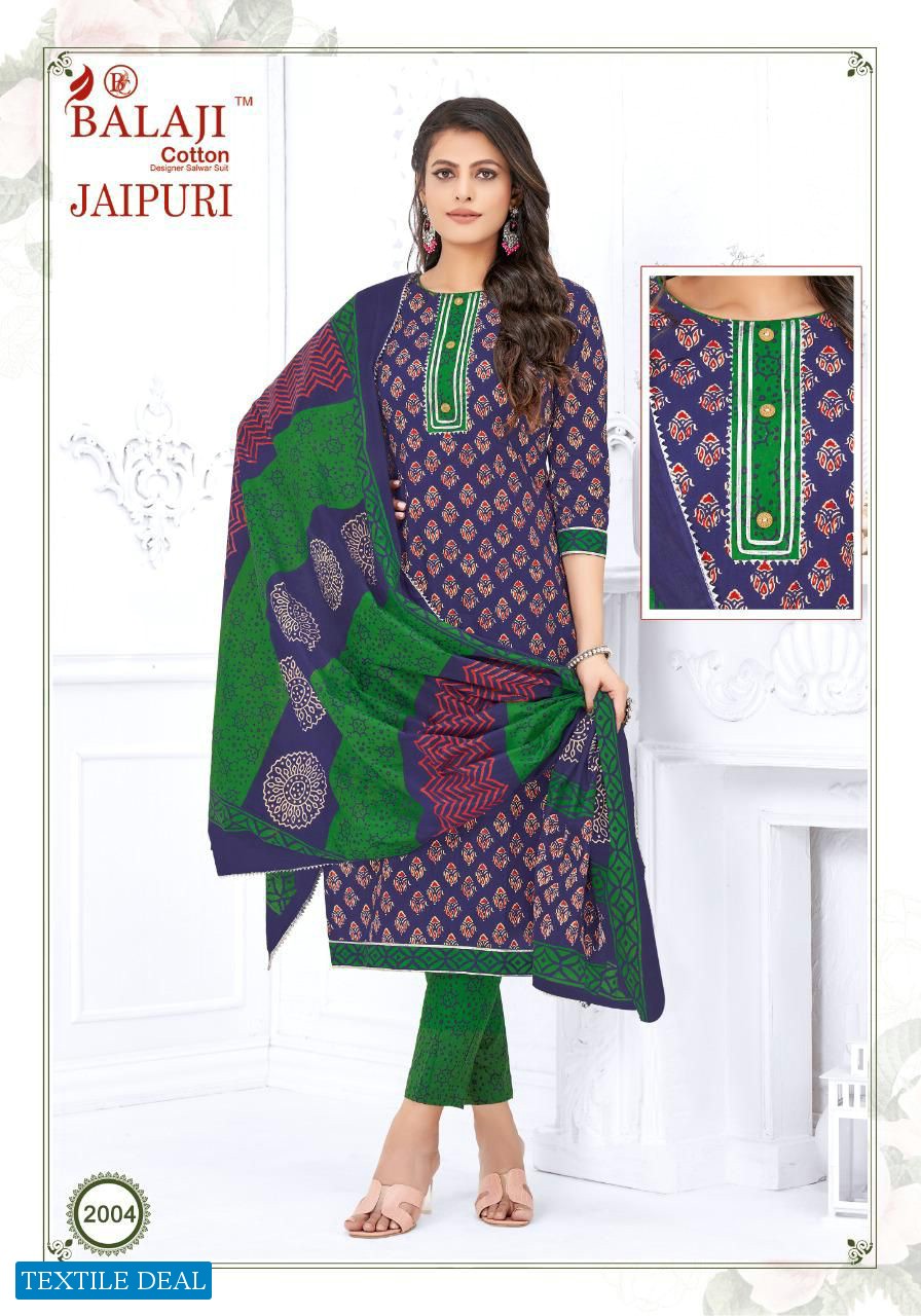 Balaji Jaipuri Vol-2 Wholesale Heavy Lawn Printed Dress Material