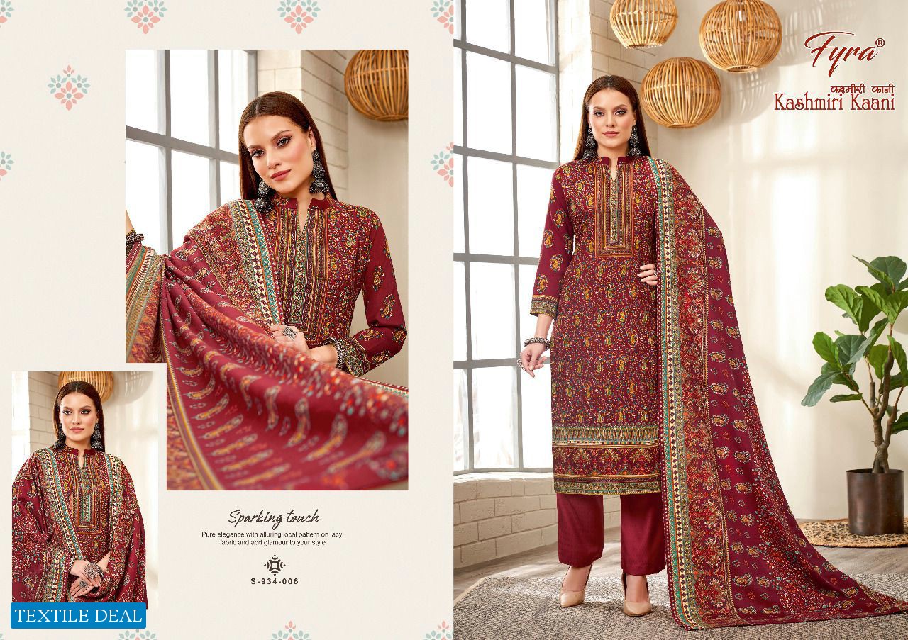 KASHMIRI KAANI BY FYRA PASHMINA WINTER DRESS MATERIALS