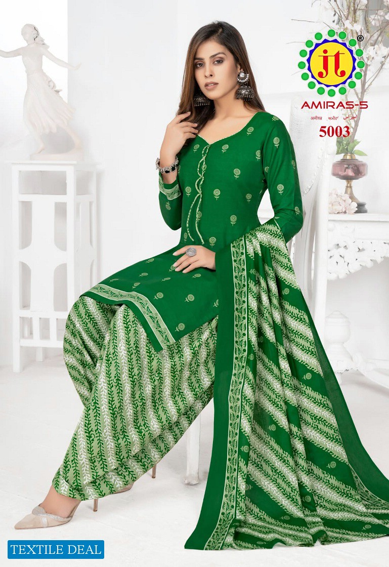 JT Amiras Vol-5 Wholesale Pure Cotton Printed Dress Material