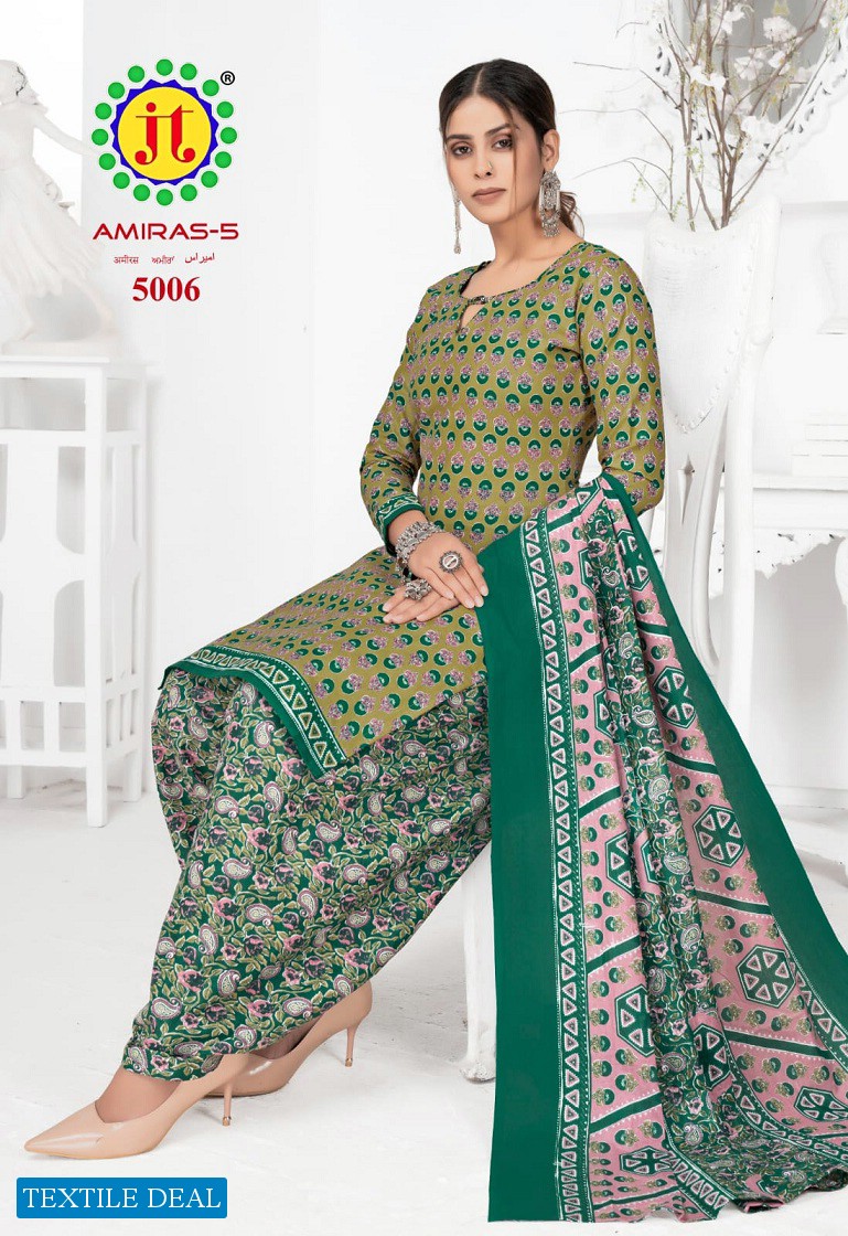 JT Amiras Vol-5 Wholesale Pure Cotton Printed Dress Material