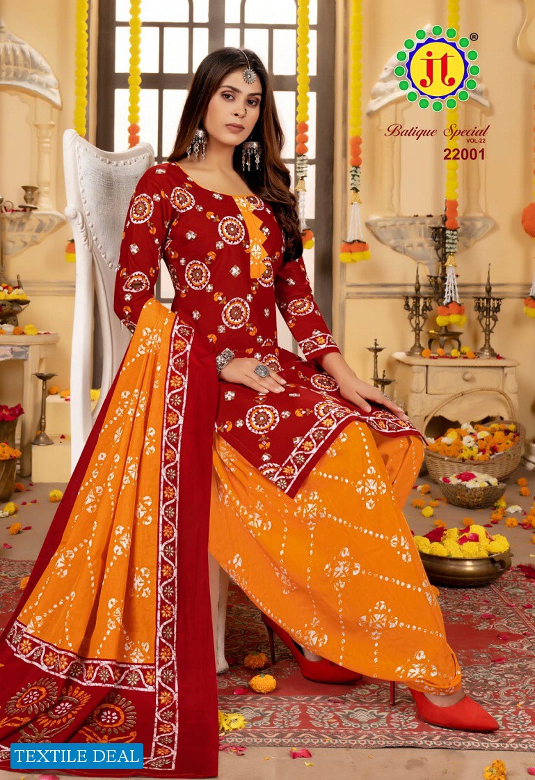 JT Batique Special Vol-22 Wholesale Printed Dress Material