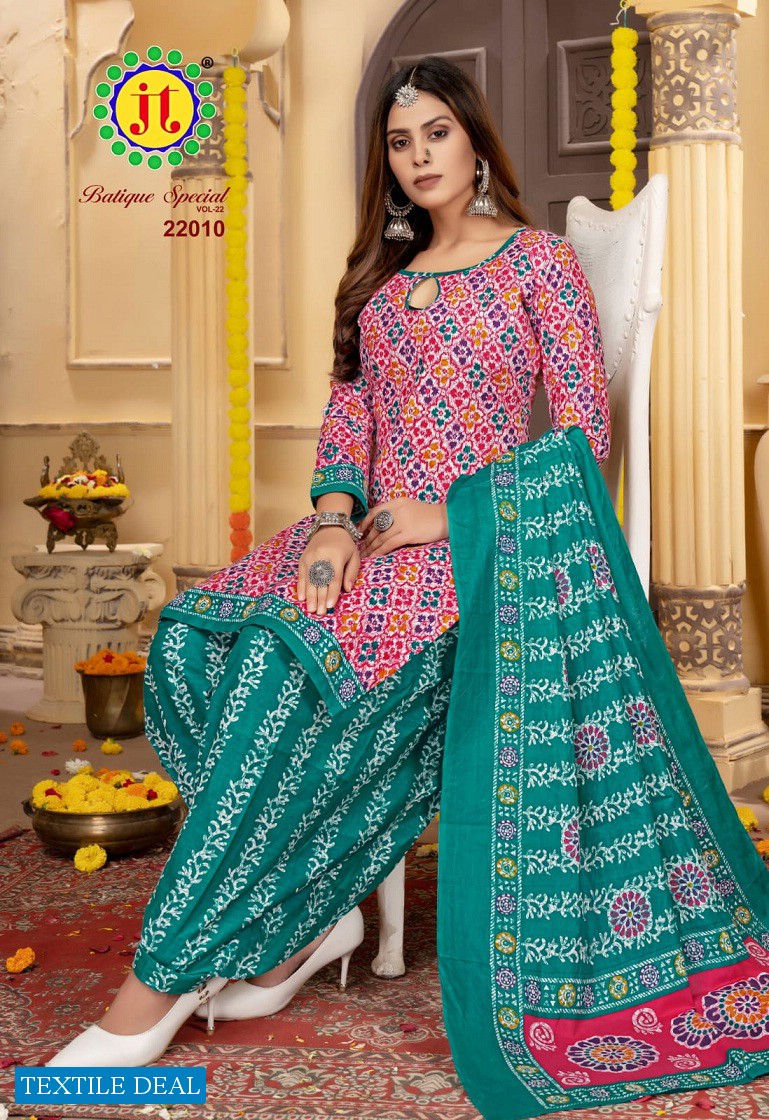 JT Batique Special Vol-22 Wholesale Printed Dress Material