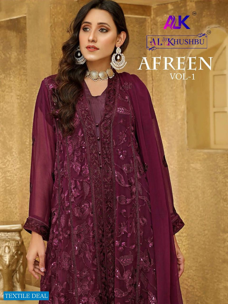 AFREEN VOL 1 BY AL KHUSHBU GEORGETTE PAKISTANI SUITS