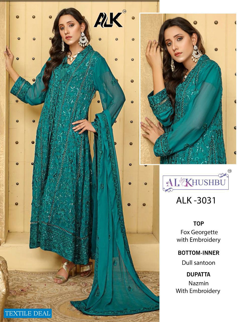 AFREEN VOL 1 BY AL KHUSHBU GEORGETTE PAKISTANI SUITS