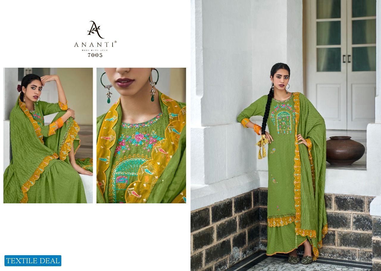 AVASAR BY ANANTI DESIGNER READYMADE KURTA WITH SHARARA & DUPATTA SET