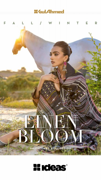 Gul Ahmed Linen Winter Collection 2022 Original Pakistani Salwar Suits