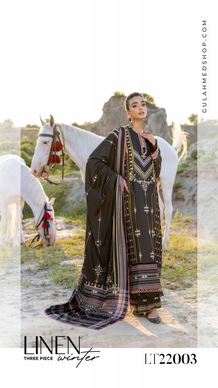 Gul Ahmed Linen Winter Collection 2022 Original Pakistani Salwar Suits
