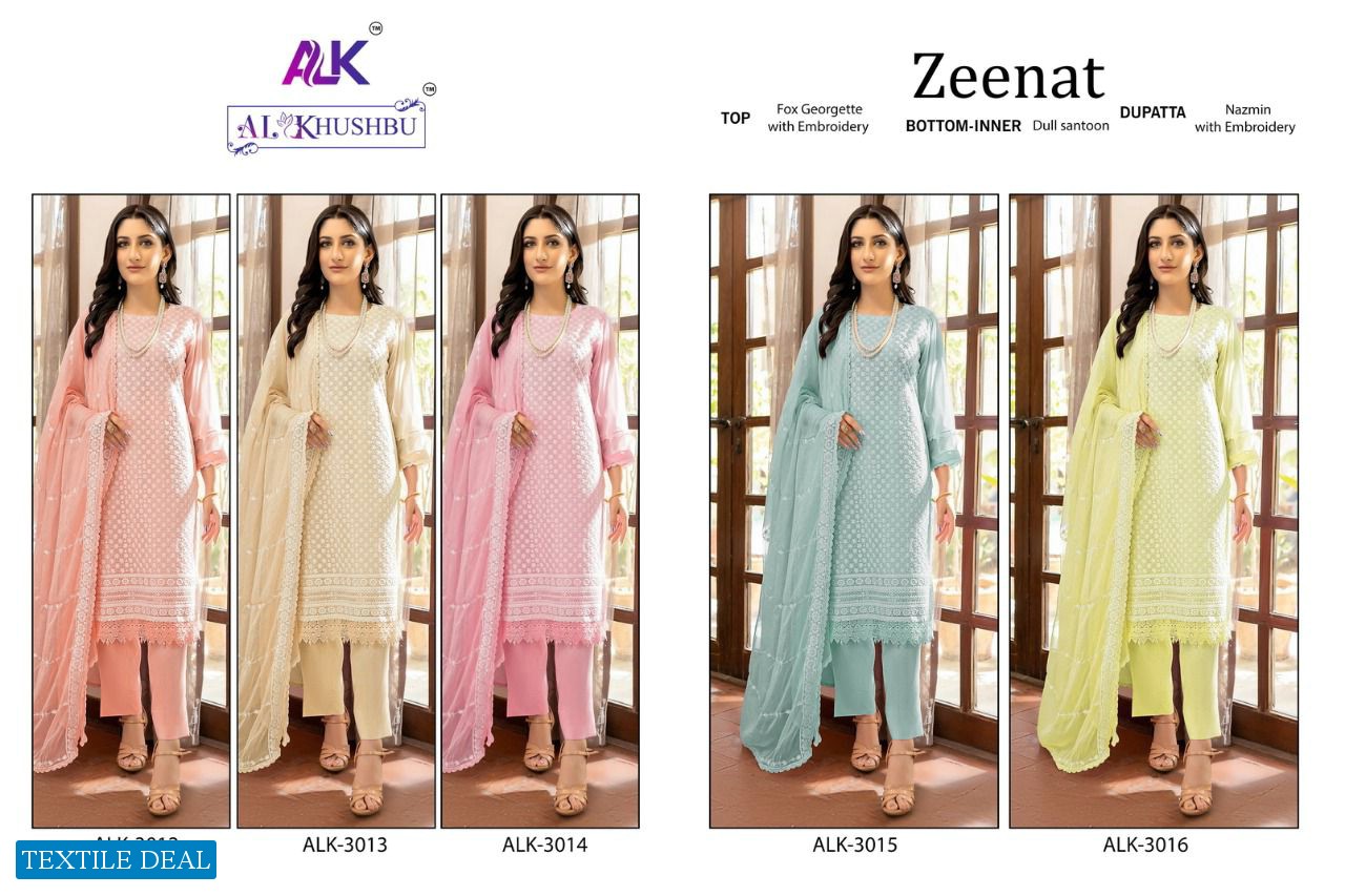 Al khushbu Zeenat Vol-1 Wholesale Pakistani Concept Salwar Suits
