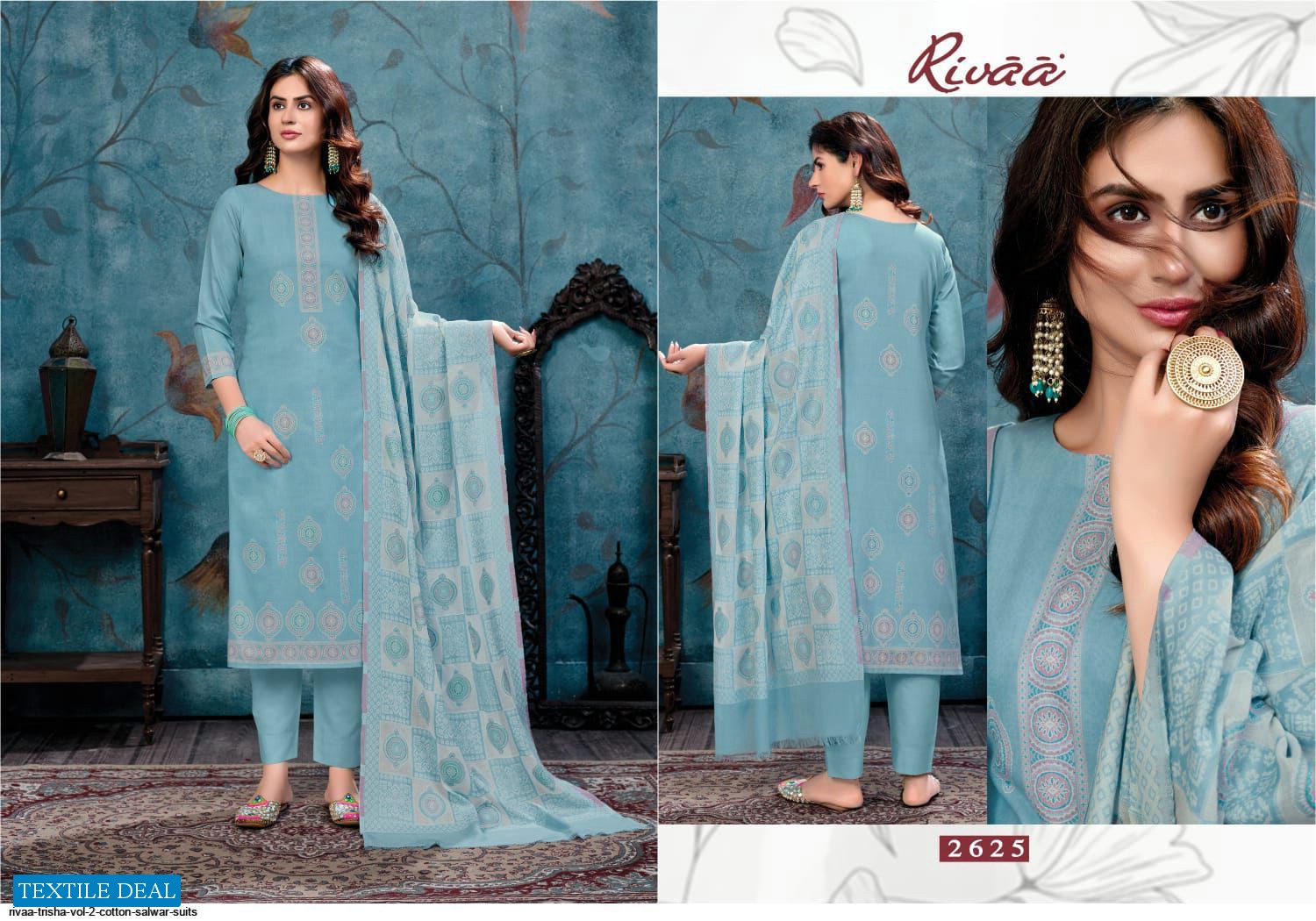 Rivaa Trisha Vol-2 Wholesale Cotton Digital Print Dress Material