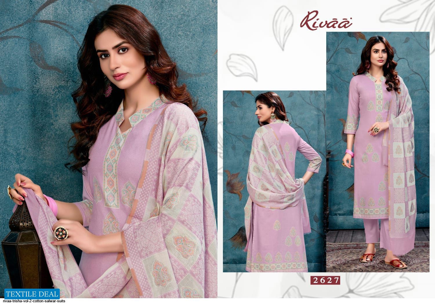 Rivaa Trisha Vol-2 Wholesale Cotton Digital Print Dress Material