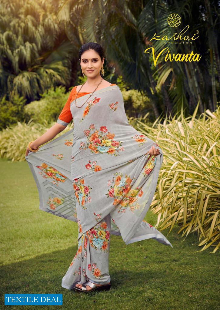 VIVANTA BY KASHVI CREATION WEIGHTLESS PRINTED SAREES
