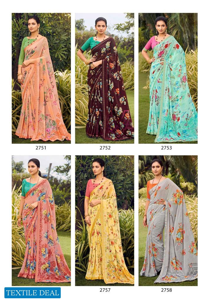 VIVANTA BY KASHVI CREATION WEIGHTLESS PRINTED SAREES