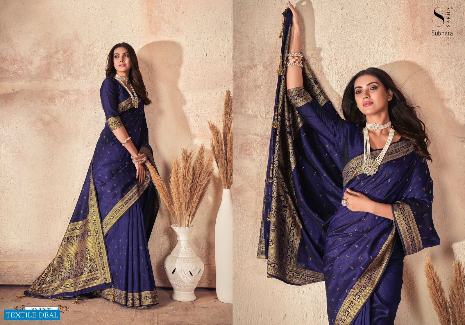 SUBHARA VOL 1 BY AURA SARHA SILK WEDDING FANCY RICH SAREE COLLECTION