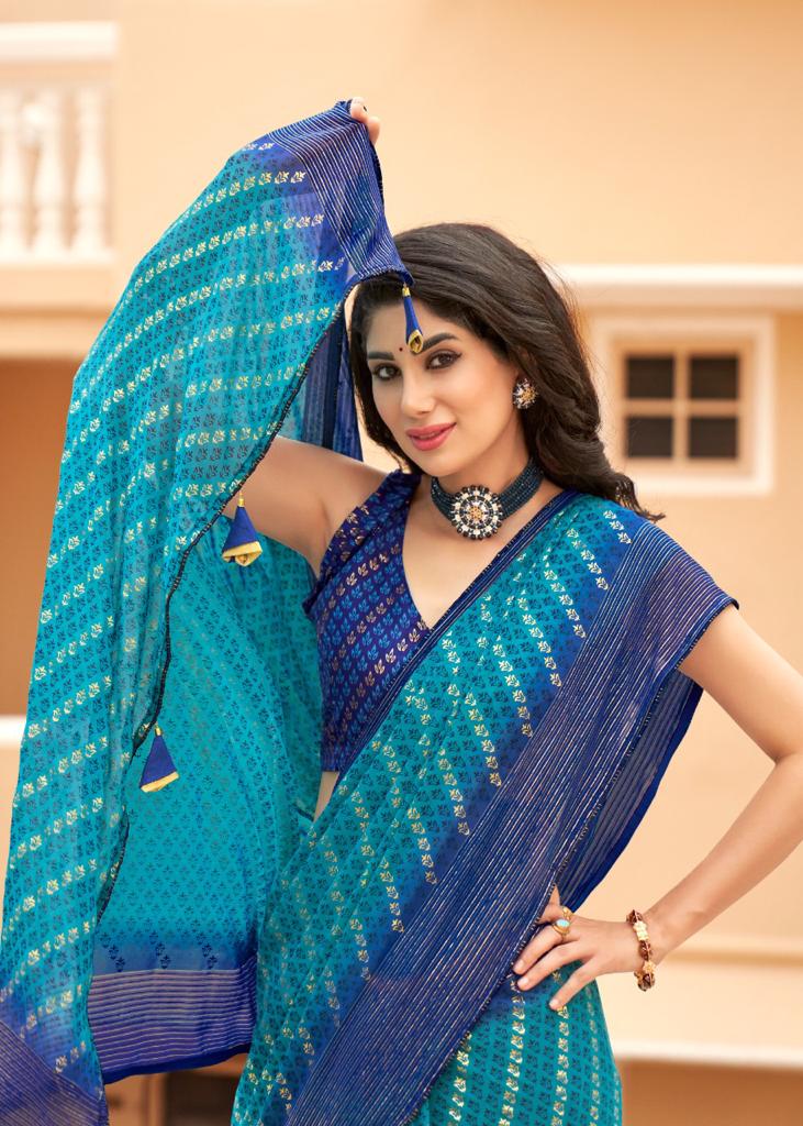 KASHVI CREATION JHALAK GEORGETTE EXCLUSIVE PRINT SAREE CATALOG