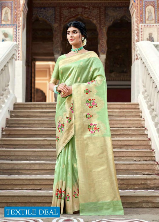REVANTA BHAKTI KORA SILK WHOLESALE SAREE SUPPLY