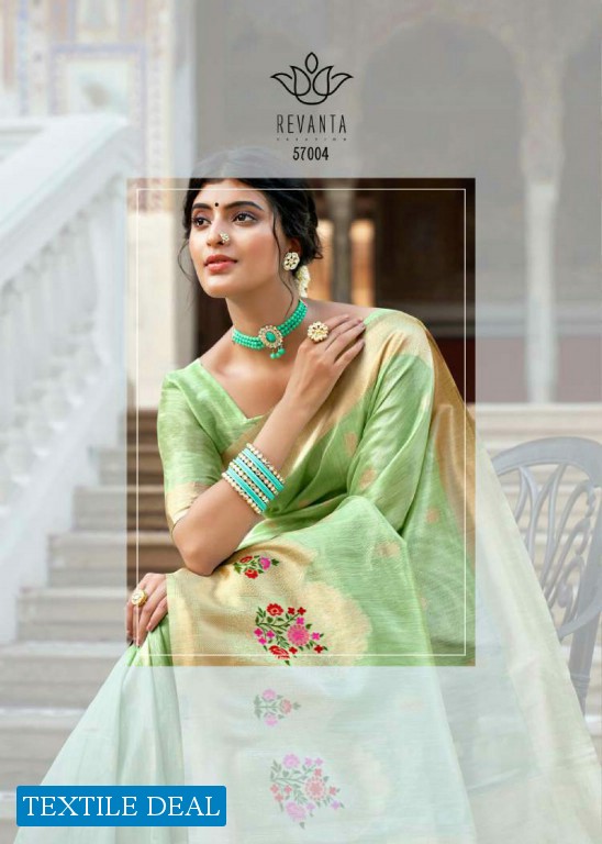 REVANTA BHAKTI KORA SILK WHOLESALE SAREE SUPPLY